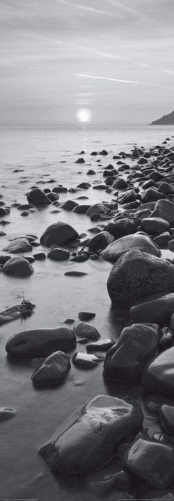 Kunstdruk Adam Burton - Bossington Beach at sunrise 33x95cm