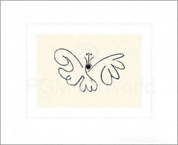 Kunstdruk Pablo Picasso - Le Papillon 50x60cm