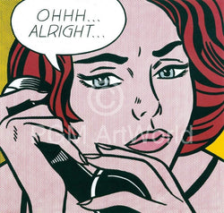 Kunstdruk Roy Lichtenstein - Oh Alright 35.5x28cm