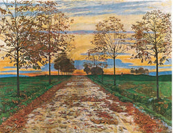 Kunstdruk Ferdinand Hodler - Herbstabend 1892 60x48cm