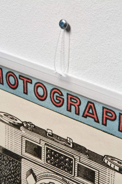 Posterhanger 93 cm Transparant - Posterstrips met Ophangoog