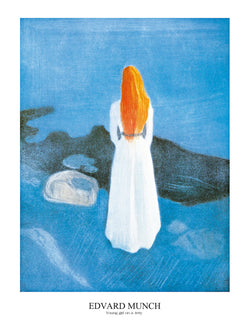 Kunstdruk Edvard Munch - Young girl on a Jetty 60x80cm