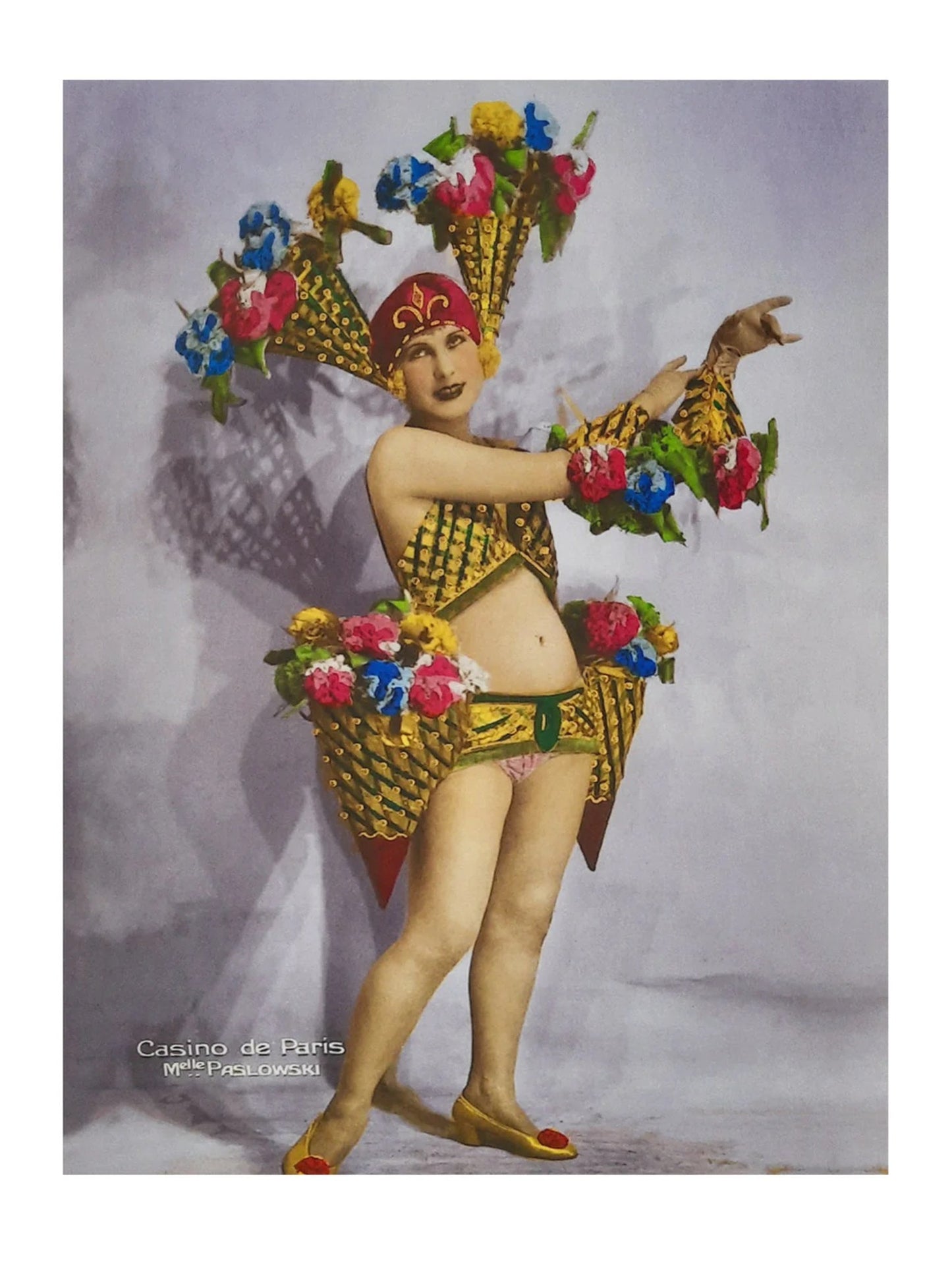 Kunstdruk - Casino de Paris Mlle Paslowski 30x40cm