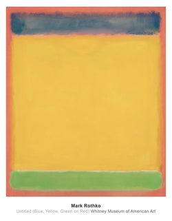 Kunstdruk Mark Rothko - Untitled Blue, Yellow, Green, Red 71x91cm