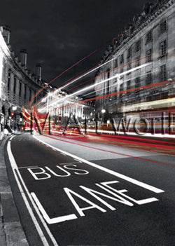 Kunstdruk Jean-Jacques Bernier - Bus Lane 50x70cm