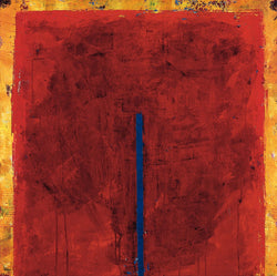 Kunstdruk Ralf Bohnenkamp - Contrasting Red 98x98cm