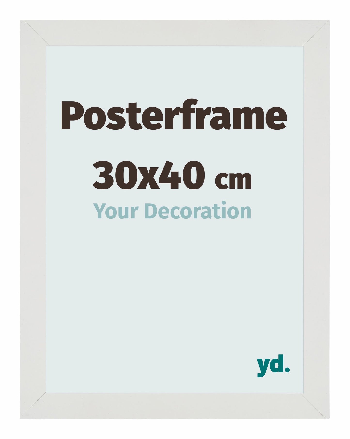 Posterlijst 30x40cm Wit Mat MDF Parma