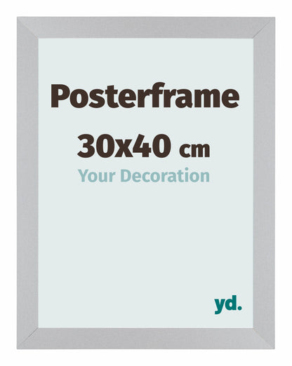 Posterlijst 30x40cm Zilver Mat MDF Parma
