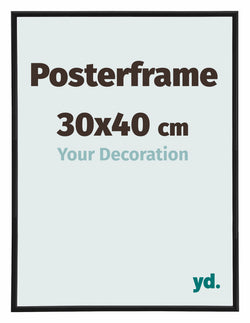 Posterlijst 30x40cm Zwart Mat Kunststof Paris