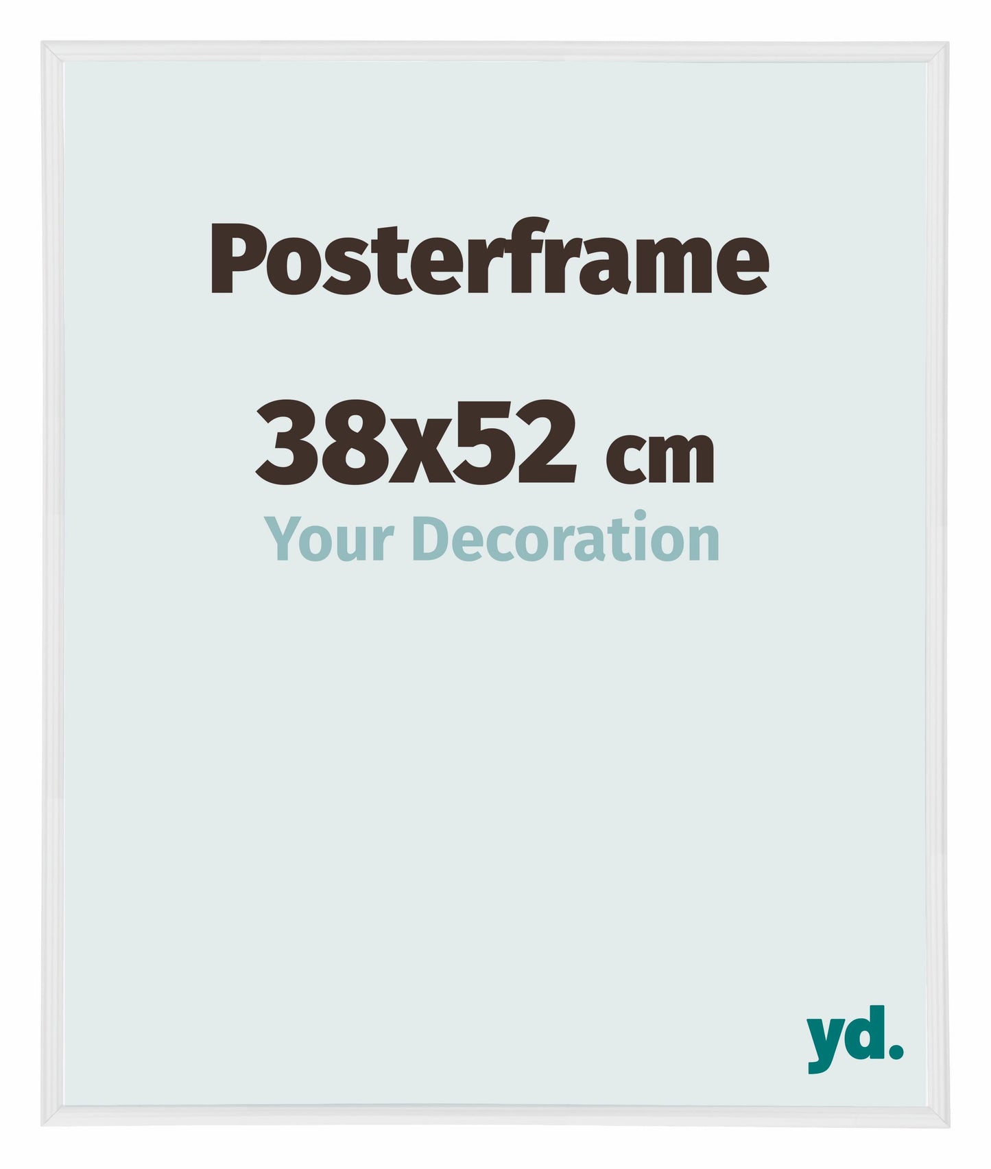 Posterlijst 38x52cm Wit Hoogglans Kunststof Paris