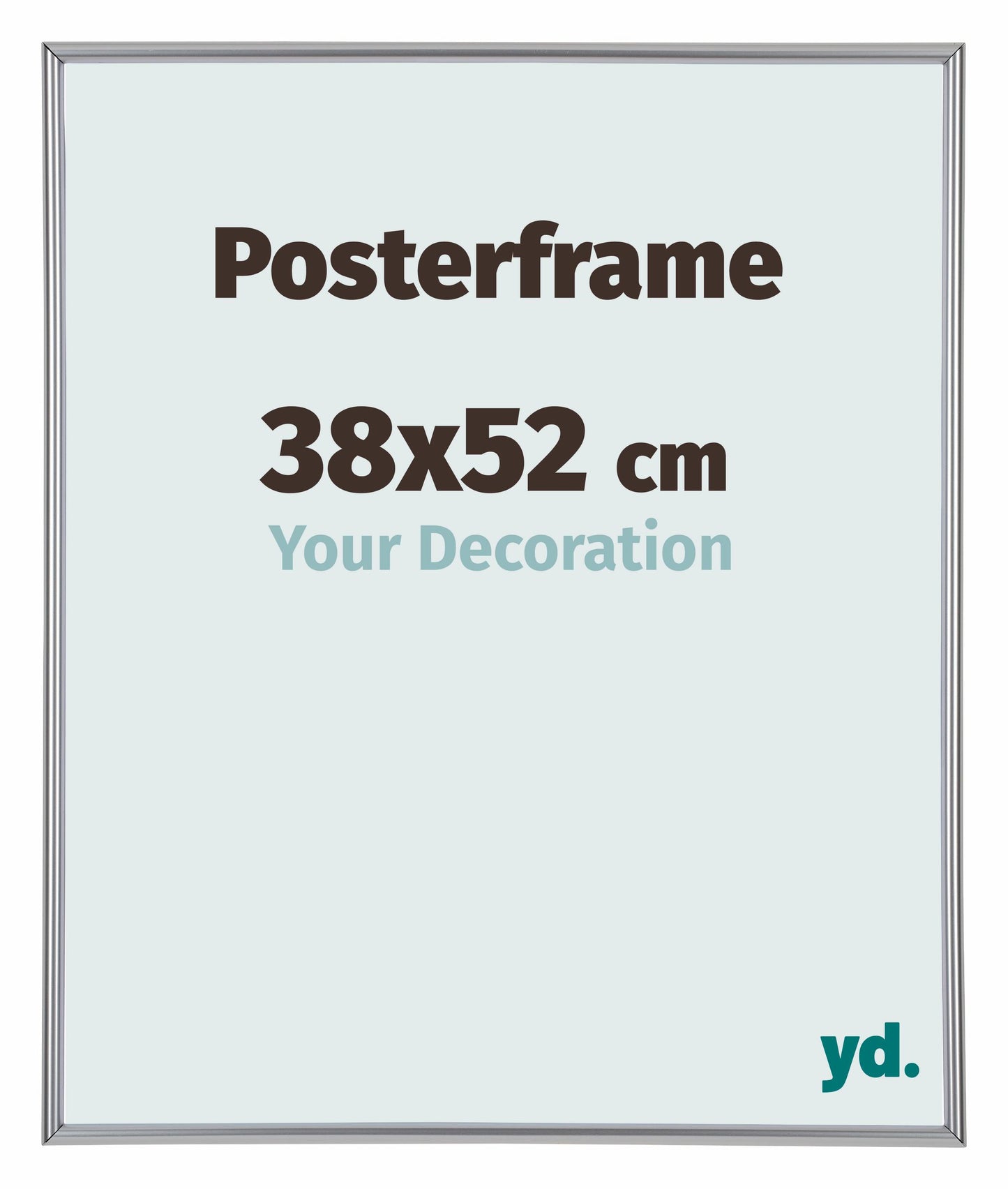 Posterlijst 38x52cm Zilver Hoogglans Kunststof Paris