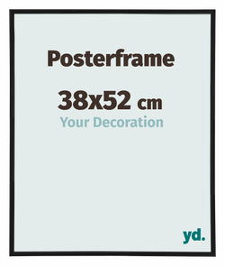 Posterlijst 38x52cm Zwart Mat Kunststof Paris