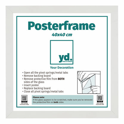Posterlijst 40x40cm Wit Mat MDF Parma