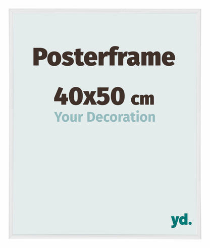 Posterlijst 40x50cm Wit Hoogglans Kunststof Paris