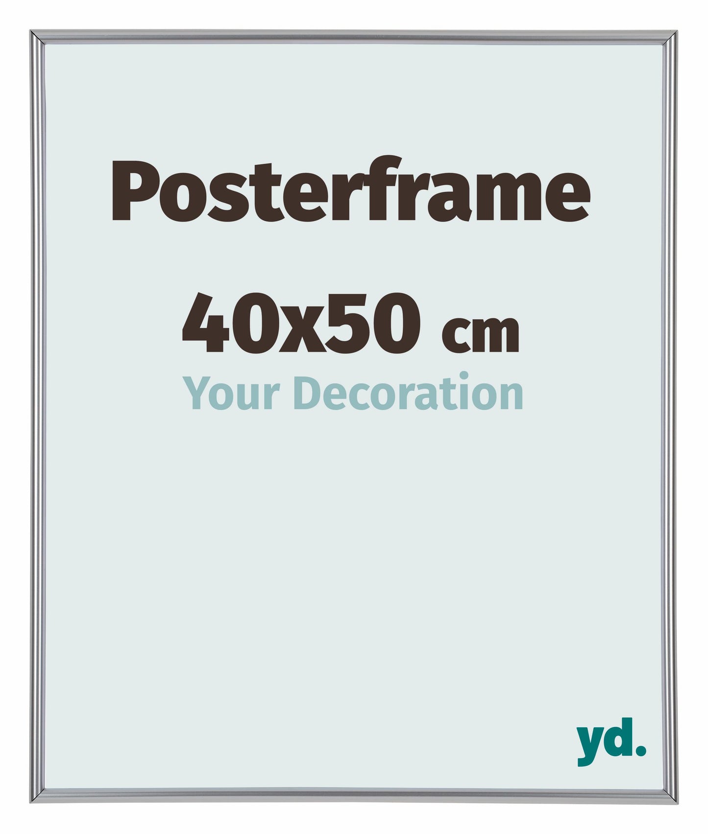 Posterlijst 40x50cm Zilver Hoogglans Kunststof Paris