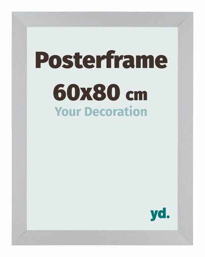 Posterlijst 60x80cm Zilver Mat MDF Parma