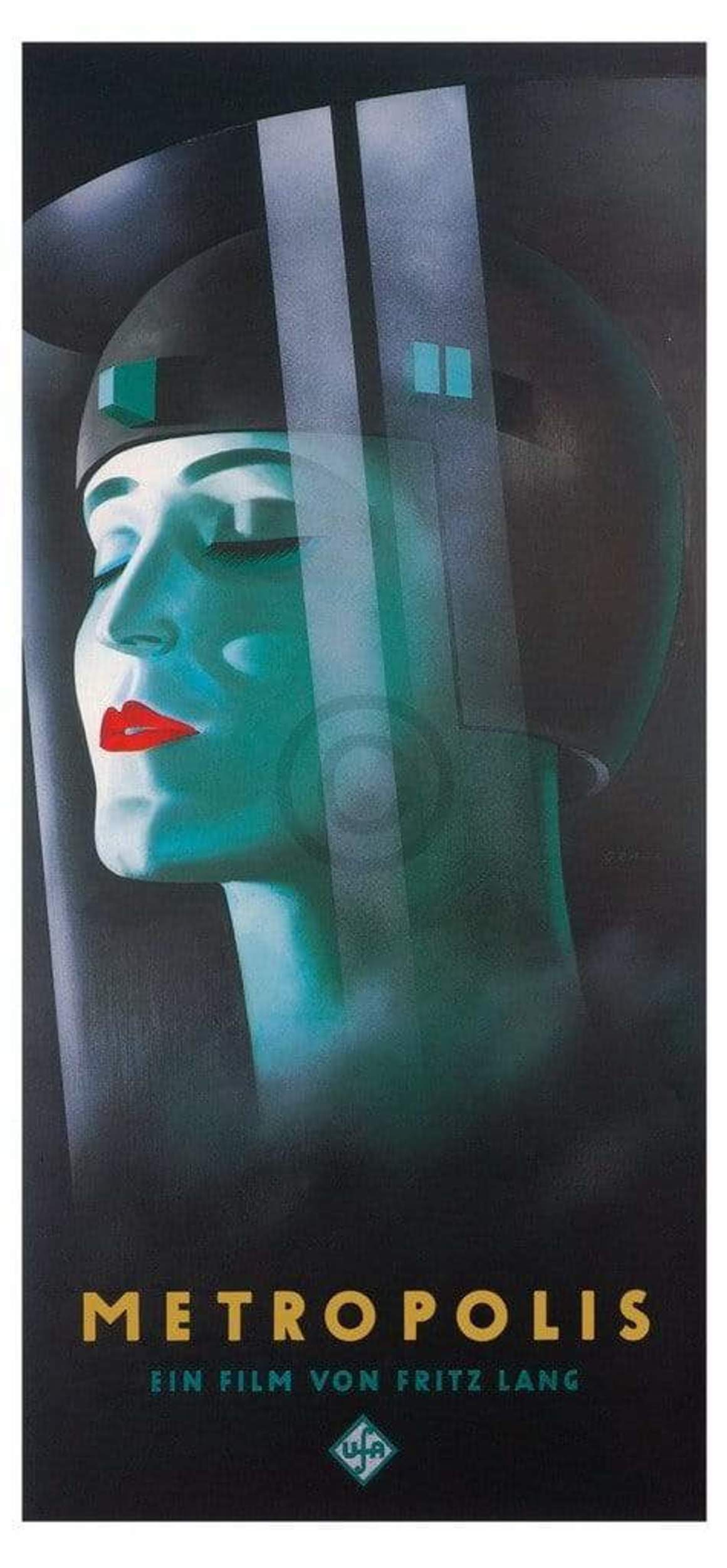 Kunstdruk Werner Graul - Metropolis 88x190cm