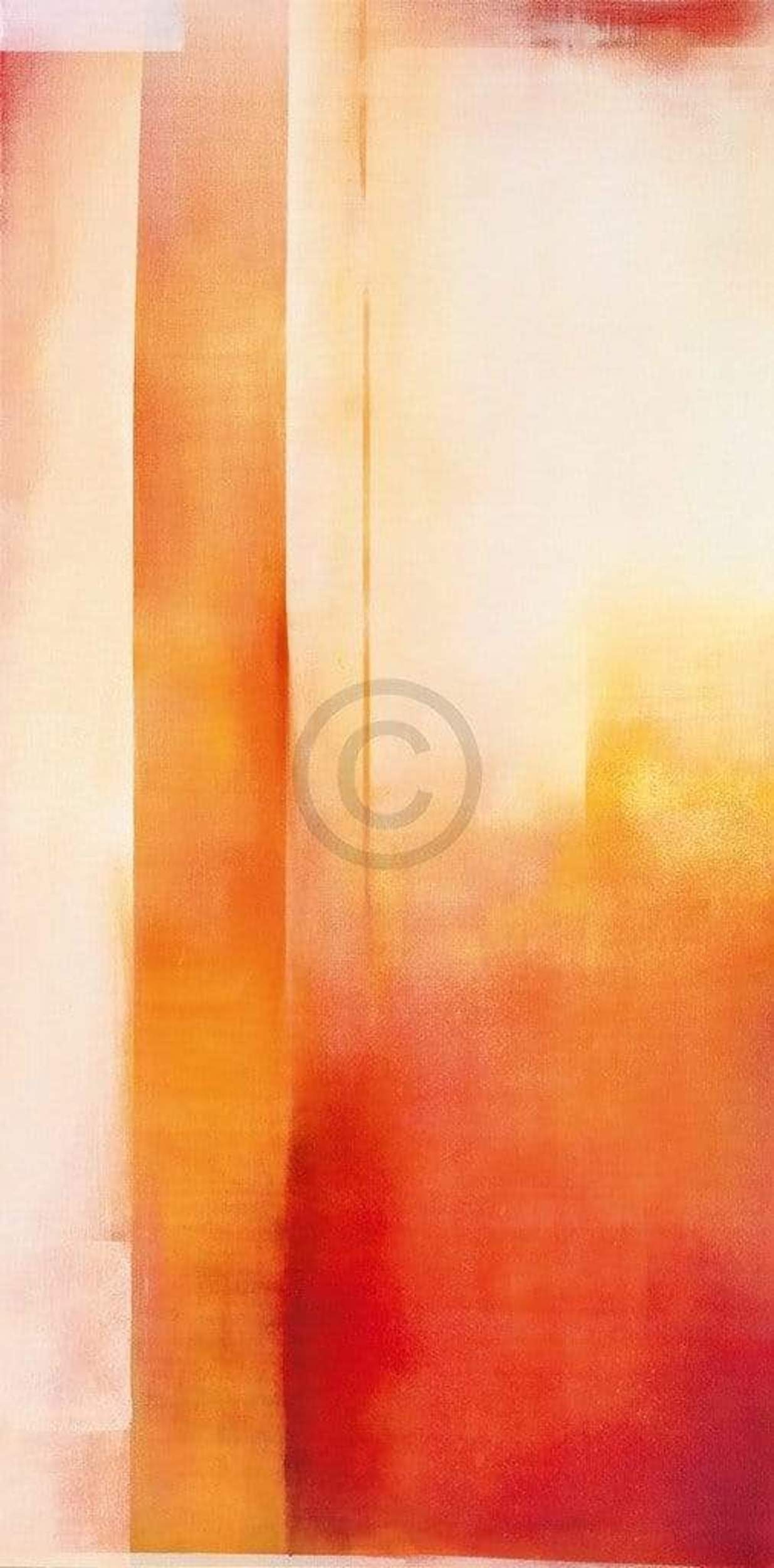 Kunstdruk Marta Peuckert - Rot II 50x100cm