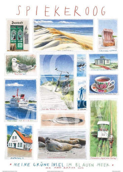 Kunstdruk Andy Airfixx - Spiekeroog 50x70cm