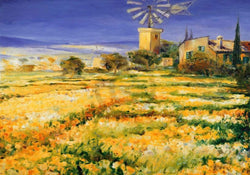 Kunstdruk Christian Sommer - Sommer auf Mallorca 100x70cm