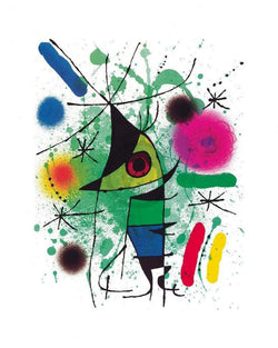 Kunstdruk Joan Miro - The singing Fish 40x50cm