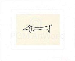 Kunstdruk Pablo Picasso - Le Chien 60x50cm