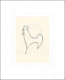 Kunstdruk Pablo Picasso - Coq-Detail 50x60cm