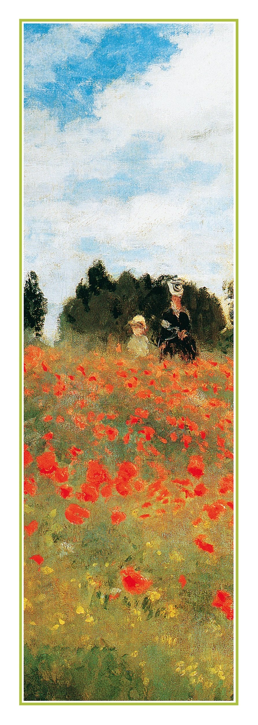 Kunstdruk Claude Monet - Field of Poppies 25x70cm