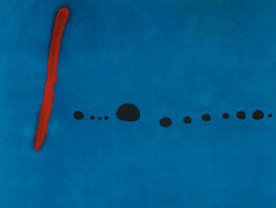 Kunstdruk Joan Miro - Blue II, 4-3-61 80x60cm