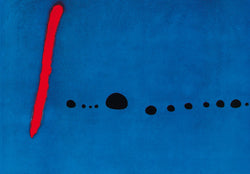 Kunstdruk Joan Miro - Bleu II 100x70cm