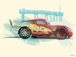 Kunstdruk Cars - Lightning McQueen - 40x30cm