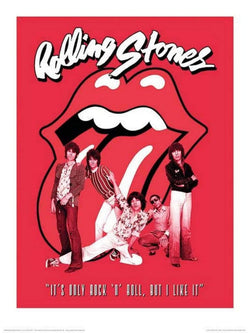 Kunstdruk The Rolling Stones - Its Only Rock n Roll 40x50cm