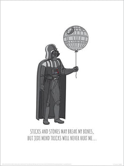 Kunstdruk Star Wars - Jedi MinTricks 30x40cm