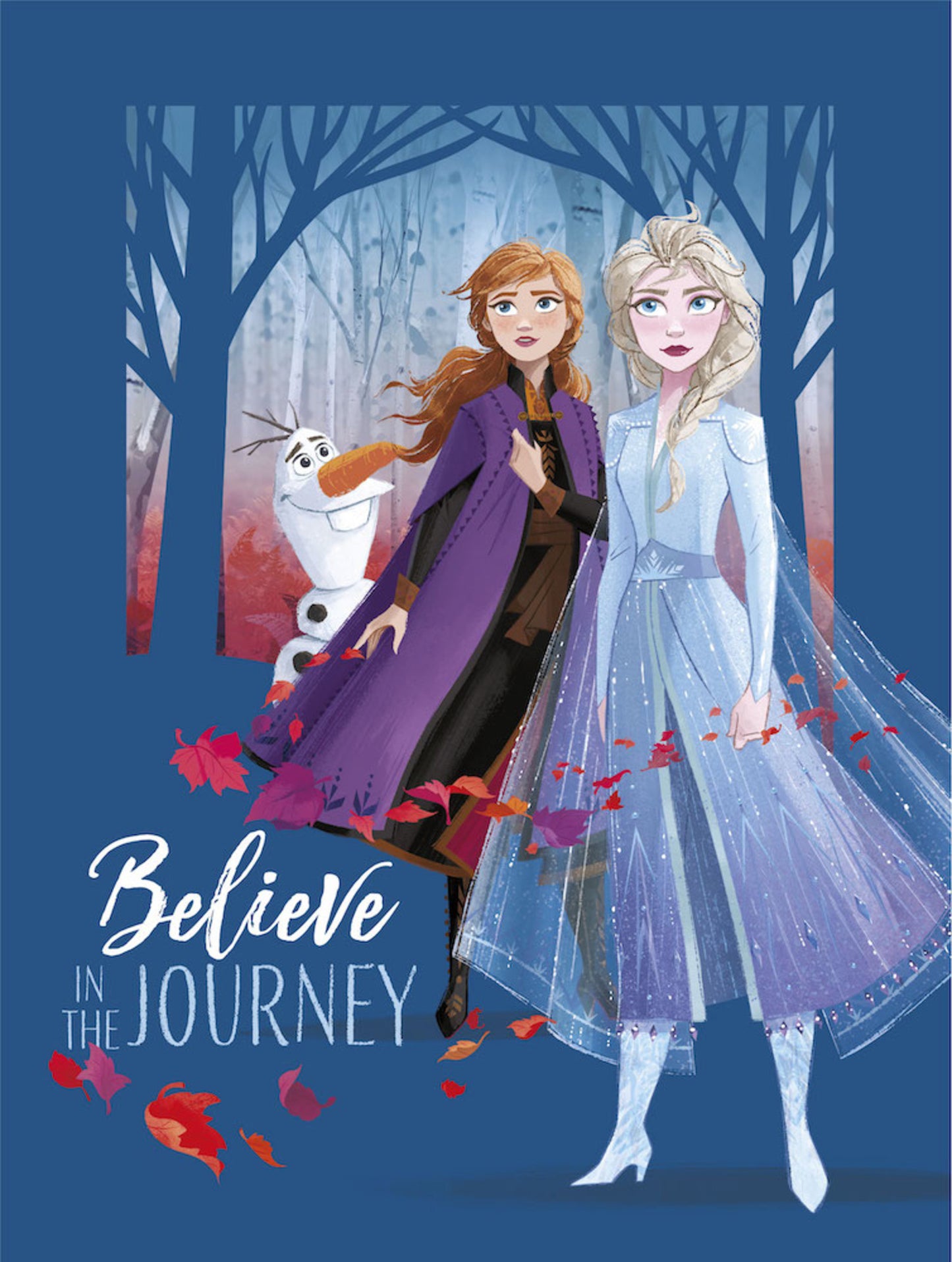 Kunstdruk Frozen - Believe in the Journey 30x40cm