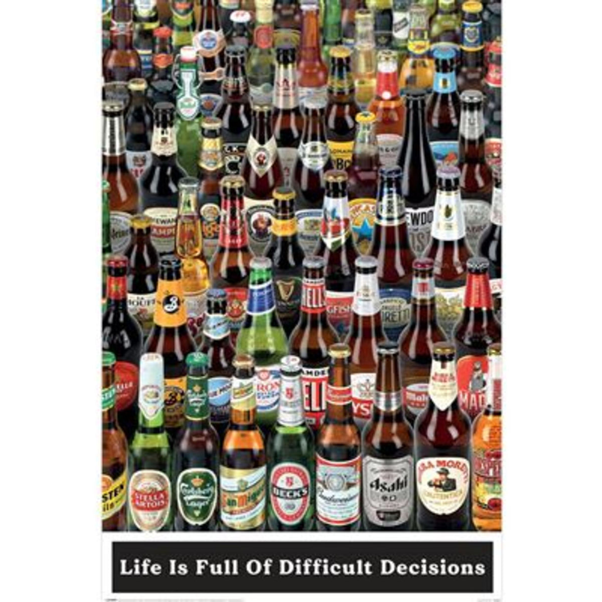 Poster Beers - Life is Full of Difficult Choices 61x91,5cm