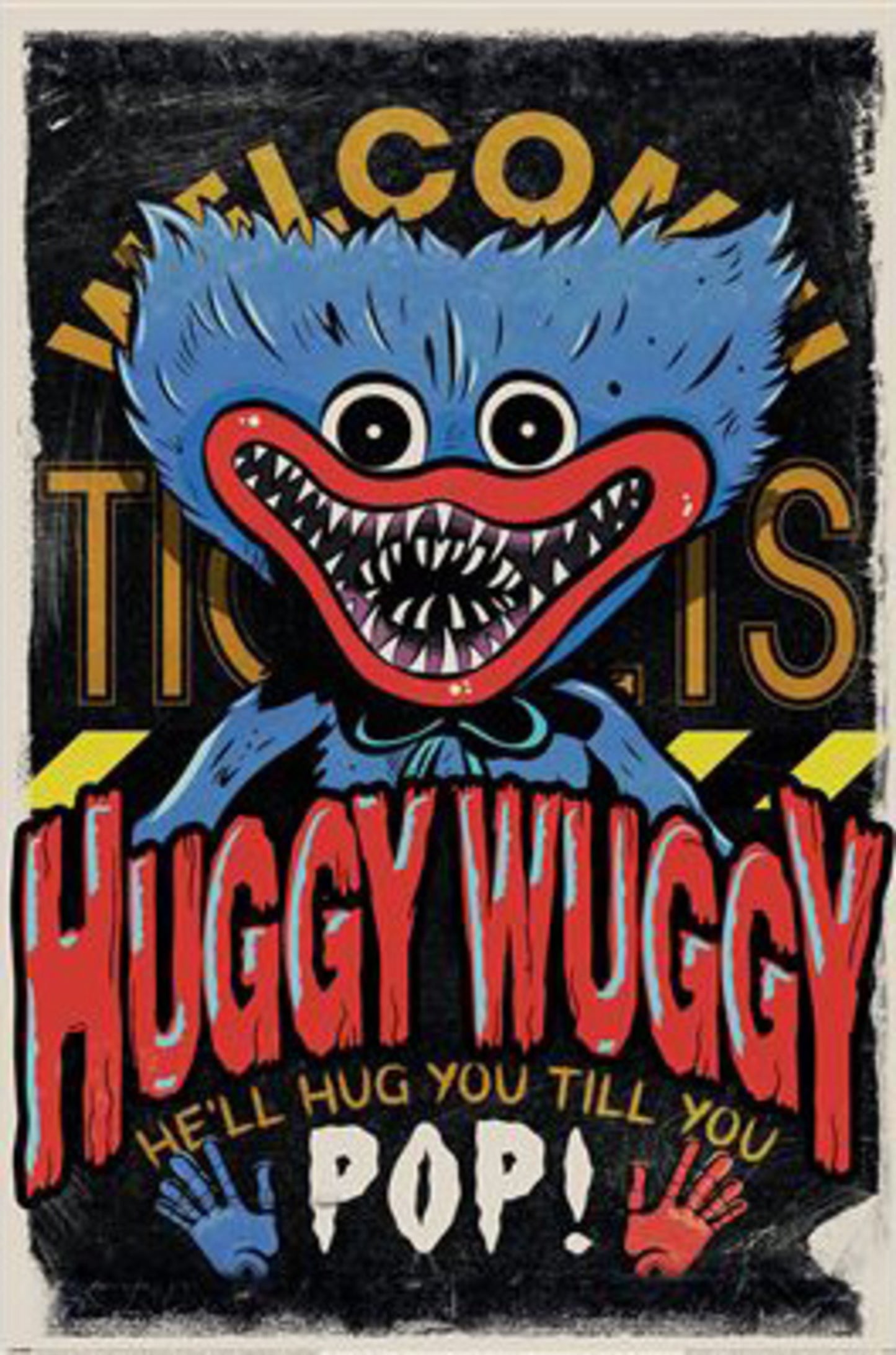 Poster Poppy Playtime - Huggy Wuggy 61x91,5cm