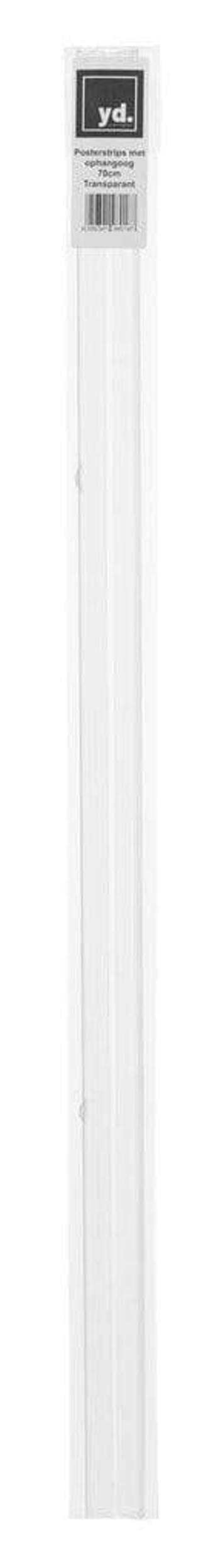 Posterhanger 70cm Transparant - Posterstrips met Ophangoog