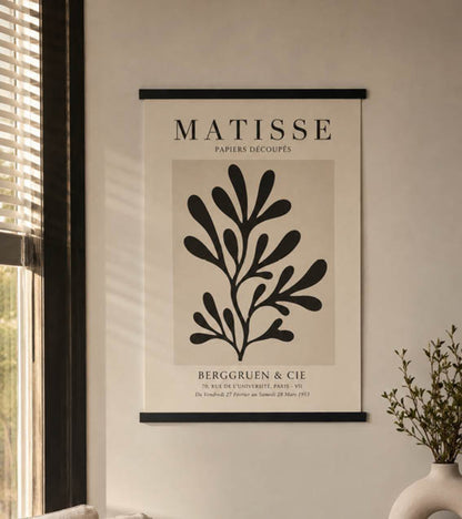 Posterhanger 30cm Zwart - Posterstrips met Ophanggat
