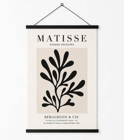 Posterhanger 30cm Zwart - Posterstrips met Ophangoog