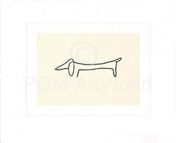 Kunstdruk Pablo Picasso - Le Chien 60x50cm