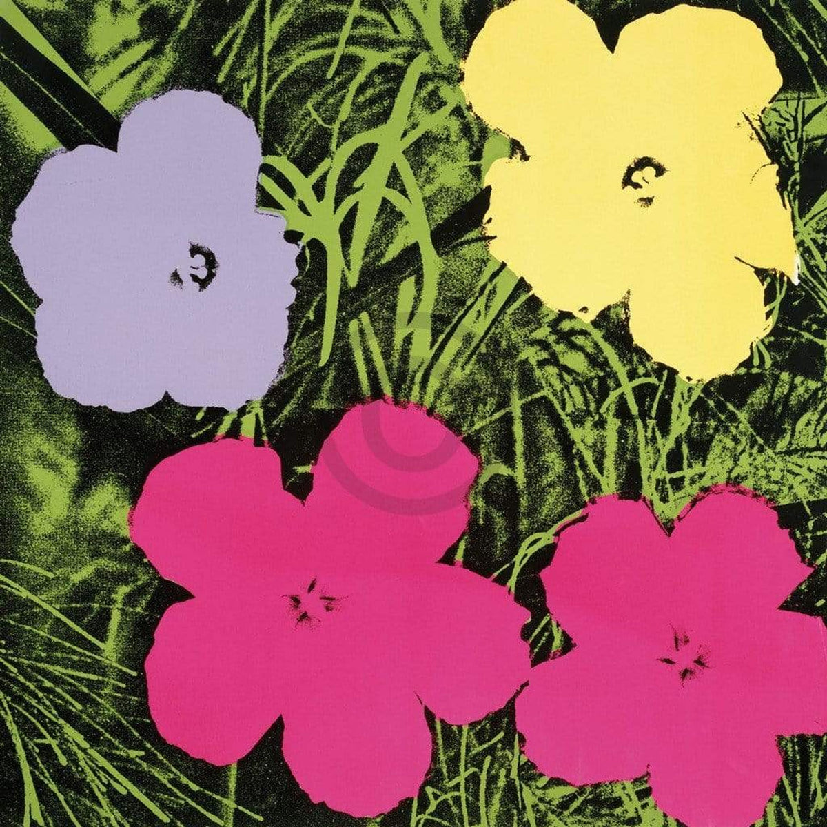 Kunstdruk Andy Warhol - Flowers C. 1964 60x60cm