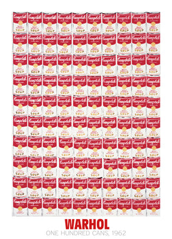 Kunstdruk Andy Warhol - One Hundred Cans 1962 65x90cm