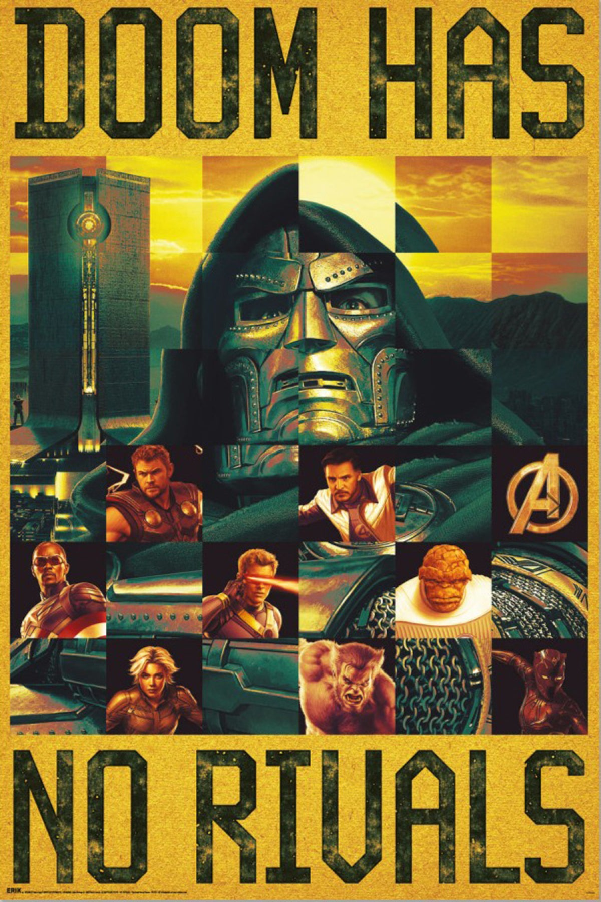 Poster Marvel - Avengers - Doomsday - Doom Has No Rivals 61x91,5cm