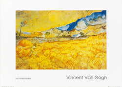 Vincent Van Gogh  Il Mietitore Kunstdruk 70x50cm | Posters.nl
