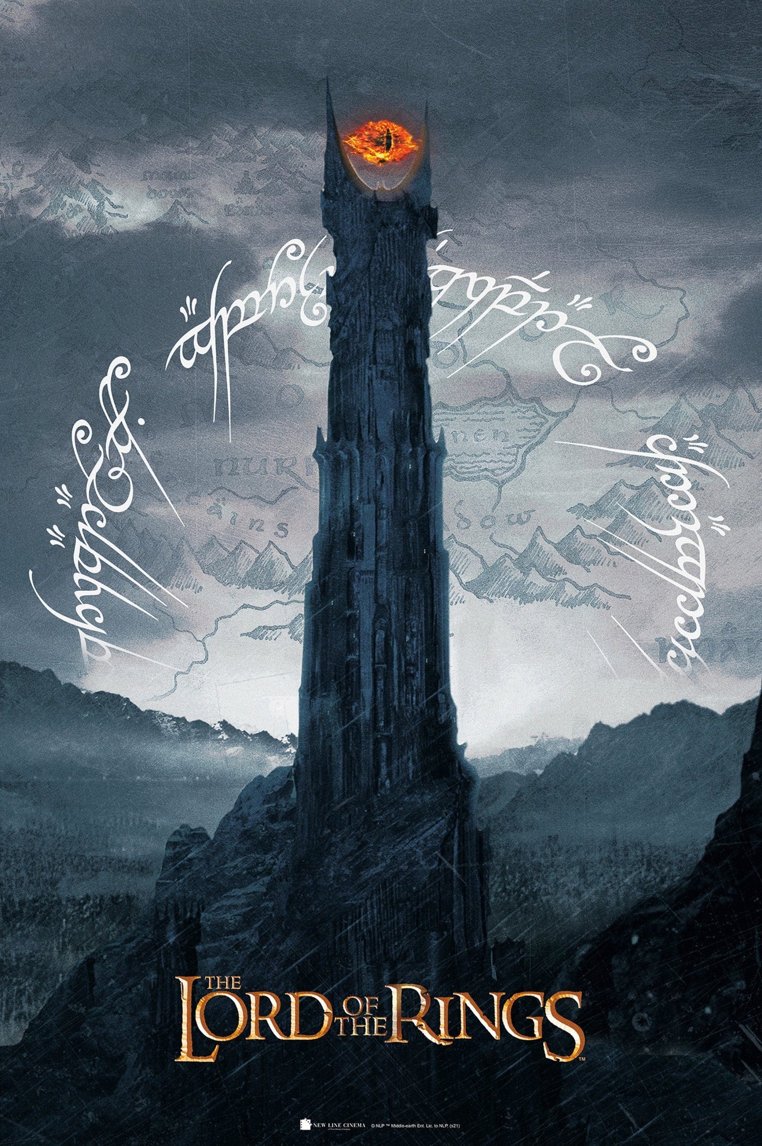 Gbeye Lord Of The Rings Sauron Tower Poster 61X91 5cm | Posters.nl