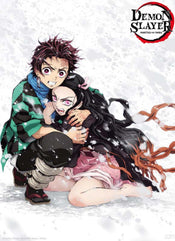 ABYstyle Demon Slayer Tanjiro & Nezuko Snow Poster 38x52cm | Posters.nl