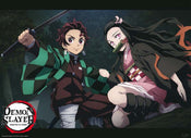 ABYstyle Demon Slayer Tanjiro And Nezuko Fight Position Poster 52x38cm | Posters.nl