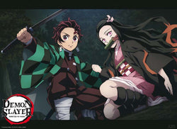 ABYstyle Demon Slayer Tanjiro And Nezuko Fight Position Poster 52x38cm | Posters.nl