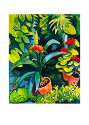 August Macke  Blumen im Garten Kunstdruk 50x70cm | Posters.nl