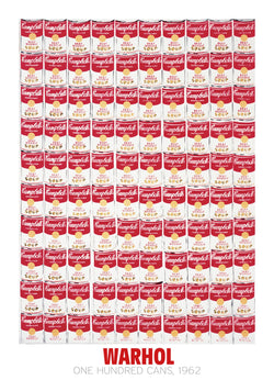 Andy Warhol  One Hundred Cans 1962 Kunstdruk 65x90cm | Posters.nl